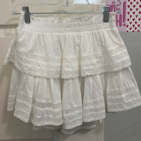 Ivory Whisper Ruffle Skirt With Pocket - 2506_WHITE main image 1